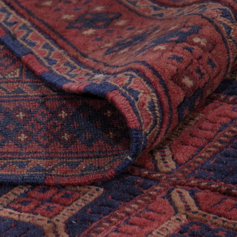Kelimteppe - Orientalsk - 205 x 163 cm - mørk rød