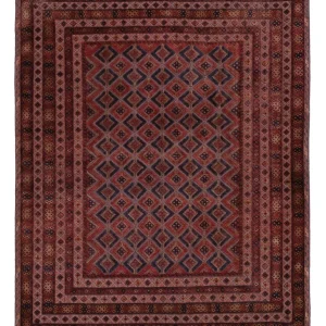 Kelimteppe - Orientalsk - 205 x 165 cm - mørk rød