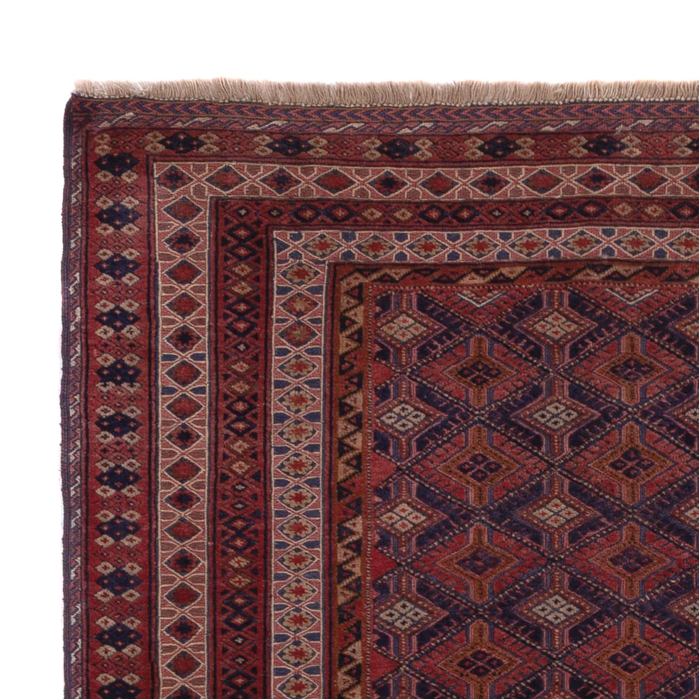 Kelimteppe - Orientalsk - 206 x 145 cm - mørk rød