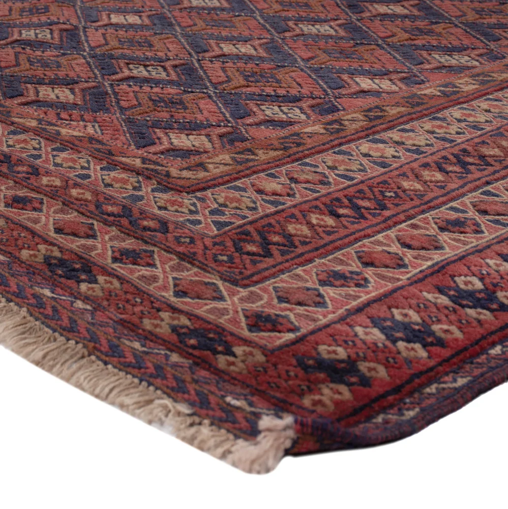 Kelimteppe - Orientalsk - 206 x 145 cm - mørk rød