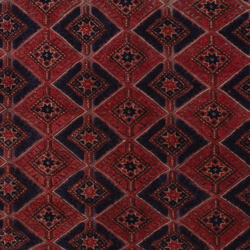 Kelimteppe - Orientalsk - 206 x 156 cm - mørk rød