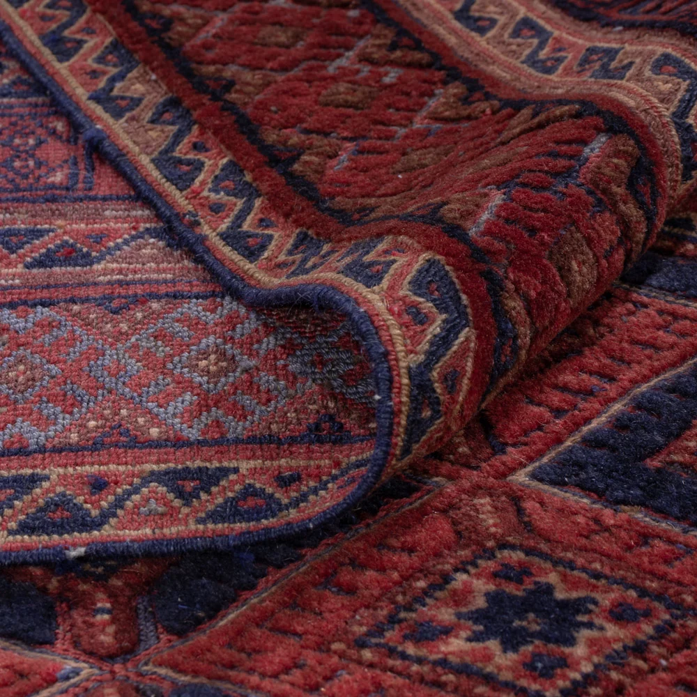 Kelimteppe - Orientalsk - 206 x 156 cm - mørk rød