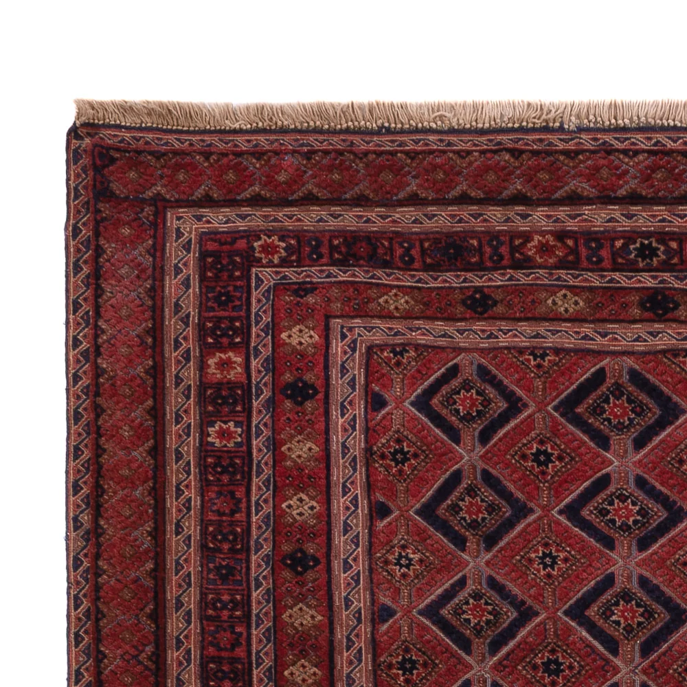 Kelimteppe - Orientalsk - 206 x 156 cm - mørk rød