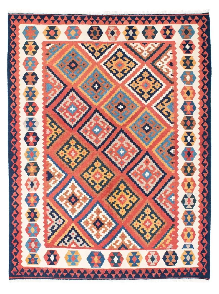 Kelimteppe - Orientalsk - 206 x 156 cm - rust