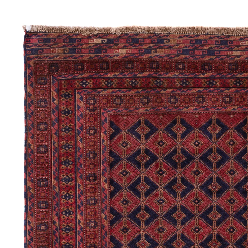 Kelimteppe - Orientalsk - 206 x 160 cm - mørk rød