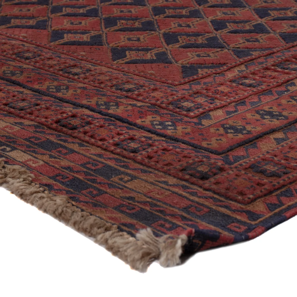 Kelimteppe - Orientalsk - 206 x 160 cm - mørk rød