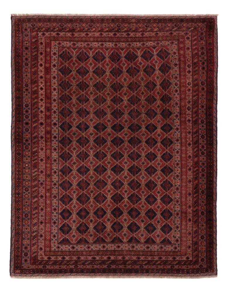 Kelimteppe - Orientalsk - 206 x 166 cm - mørk rød
