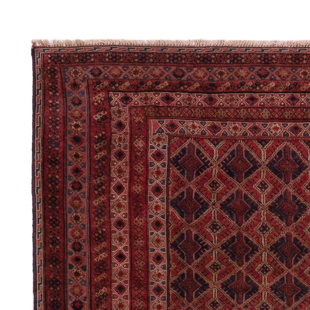 Kelimteppe - Orientalsk - 206 x 166 cm - mørk rød