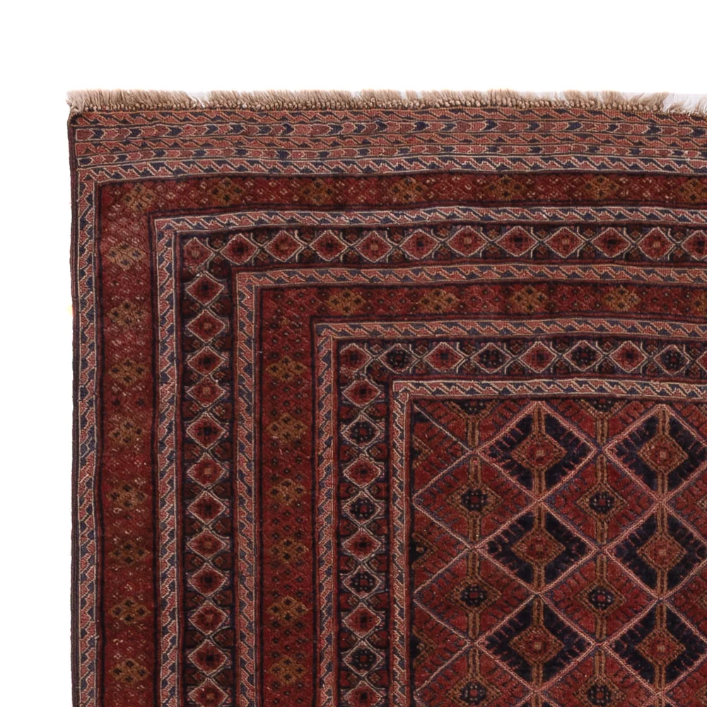 Kelimteppe - Orientalsk - 207 x 140 cm - mørk rød
