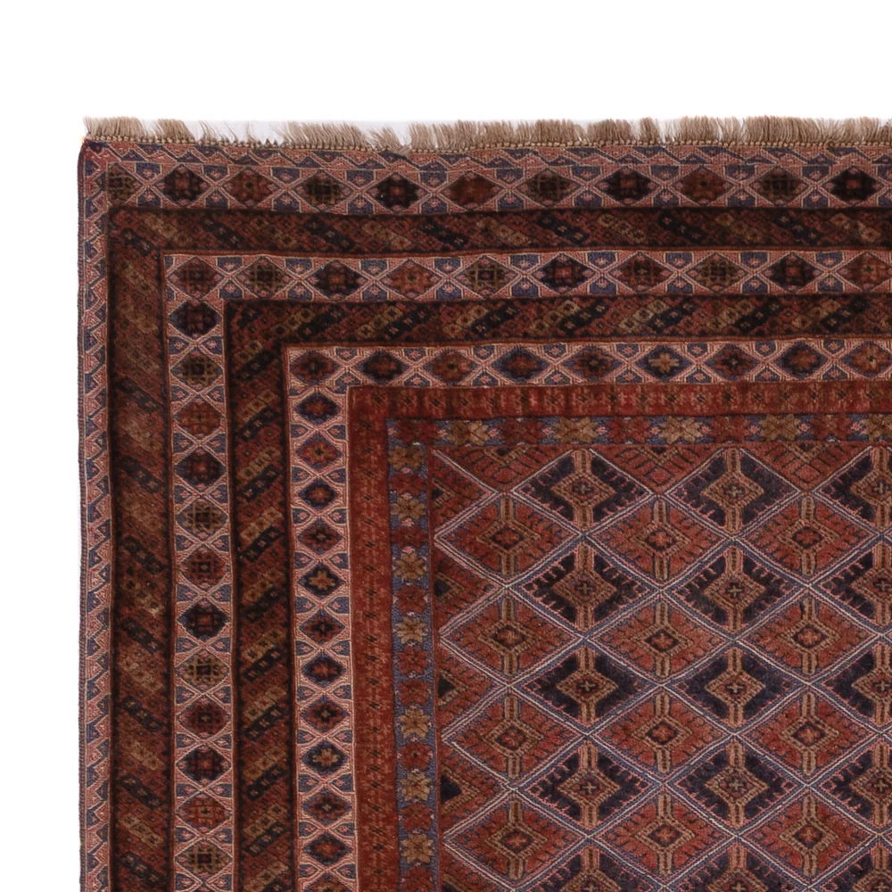 Kelimteppe - Orientalsk - 207 x 156 cm - mørk rød