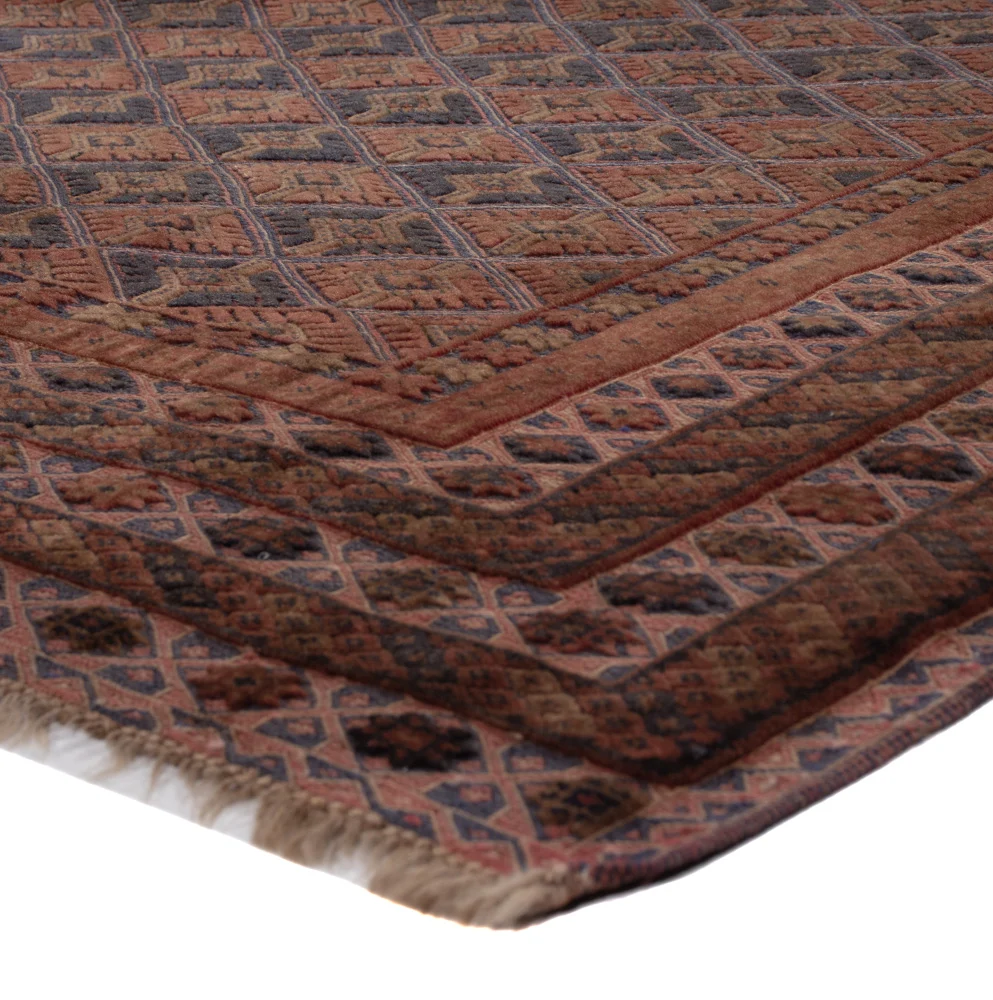 Kelimteppe - Orientalsk - 207 x 156 cm - mørk rød