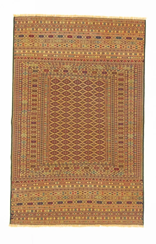 Kelimteppe - Orientalsk - 208 x 133 cm - brun