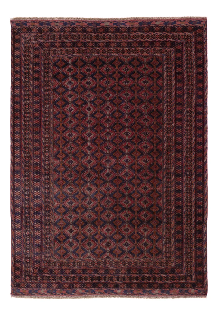 Kelimteppe - Orientalsk - 208 x 145 cm - mørk rød