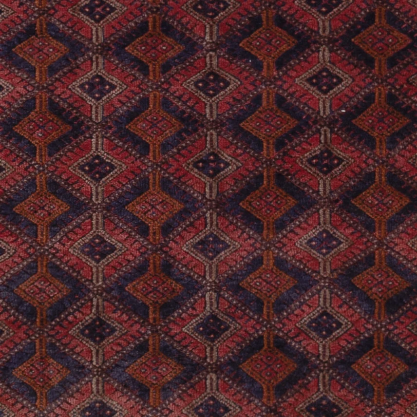 Kelimteppe - Orientalsk - 208 x 145 cm - mørk rød