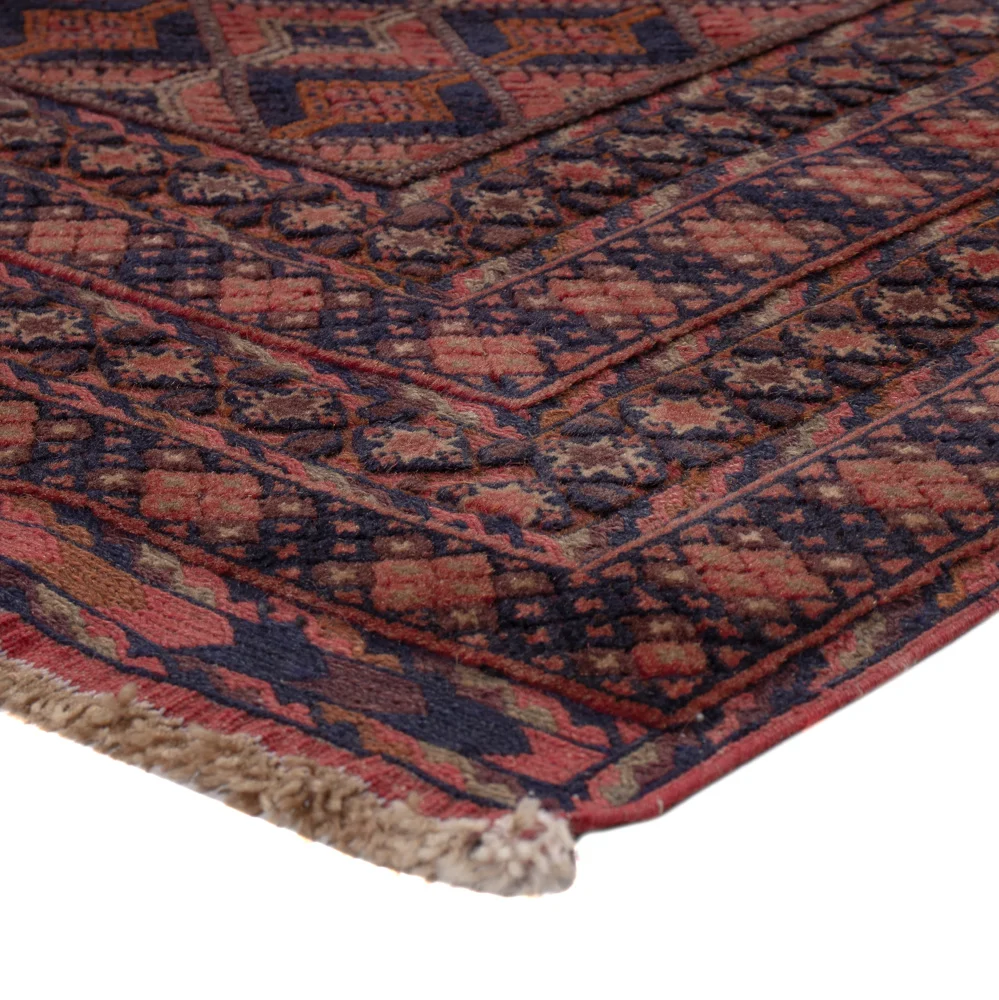 Kelimteppe - Orientalsk - 208 x 145 cm - mørk rød