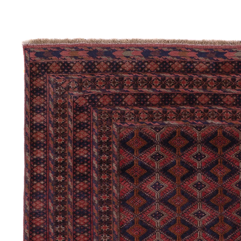 Kelimteppe - Orientalsk - 208 x 145 cm - mørk rød