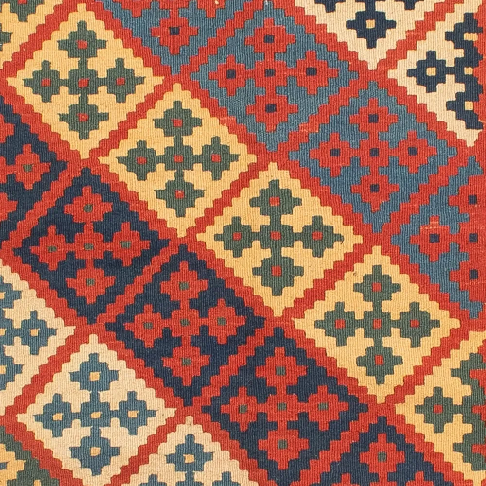 Kelimteppe - Orientalsk - 208 x 158 cm - flerfarget