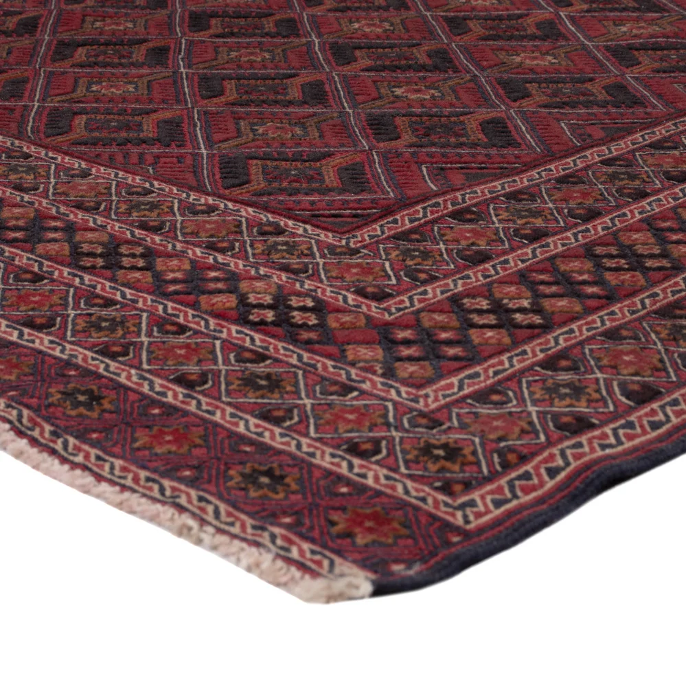 Kelimteppe - Orientalsk - 208 x 159 cm - mørk rød