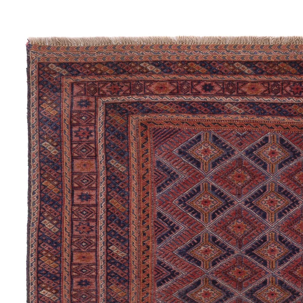 Kelimteppe - Orientalsk - 210 x 148 cm - mørk rød