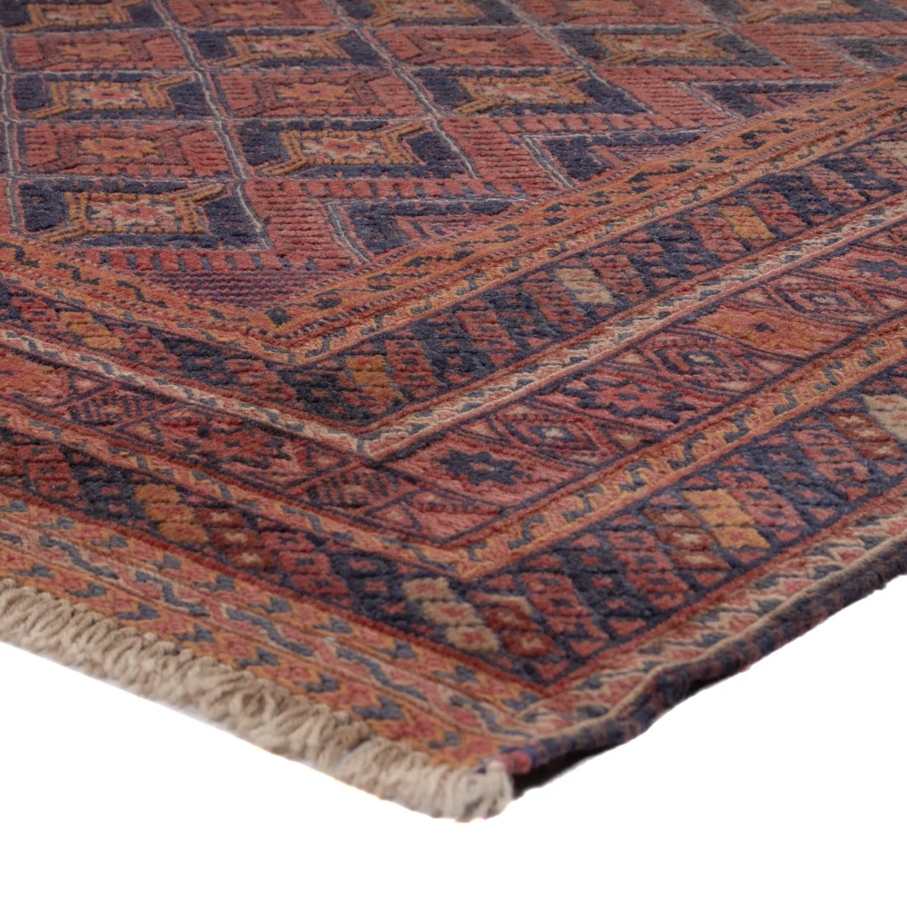 Kelimteppe - Orientalsk - 210 x 148 cm - mørk rød
