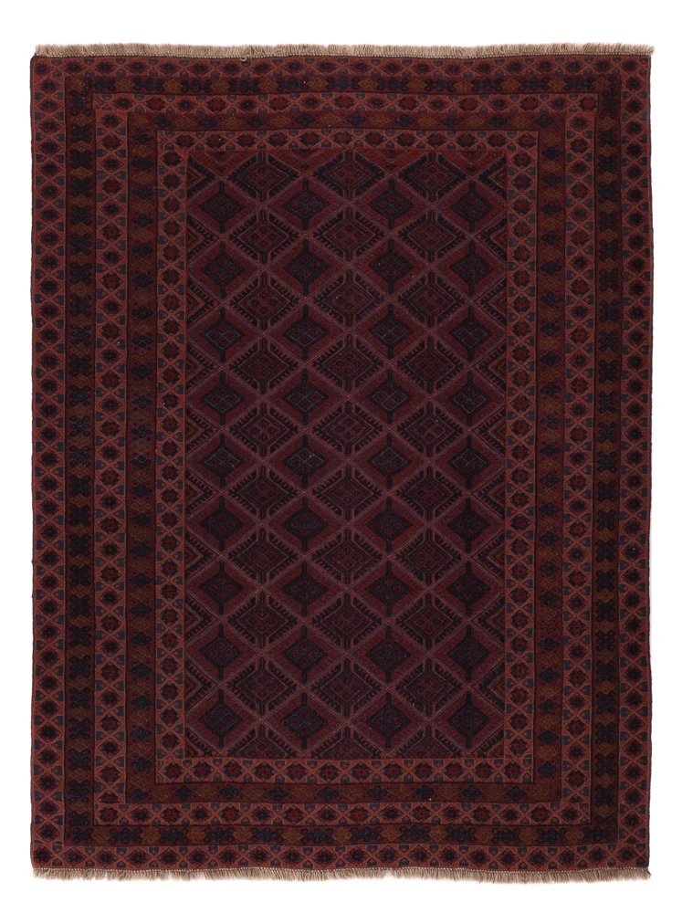 Kelimteppe - Orientalsk - 210 x 162 cm - mørk beige