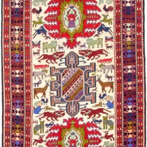 Kelimteppe - Orientalsk - 212 x 118 cm - beige