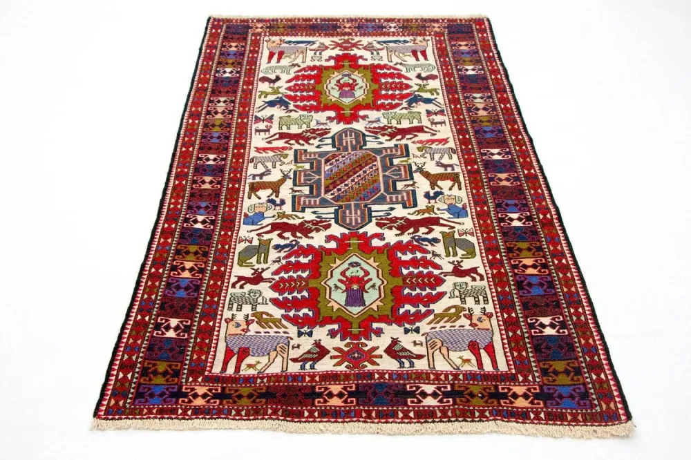 Kelimteppe - Orientalsk - 212 x 118 cm - beige