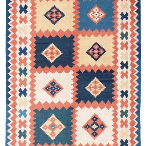 Kelimteppe - Orientalsk - 212 x 155 cm - blå