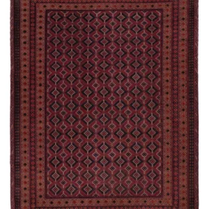 Kelimteppe - Orientalsk - 213 x 150 cm - mørk rød