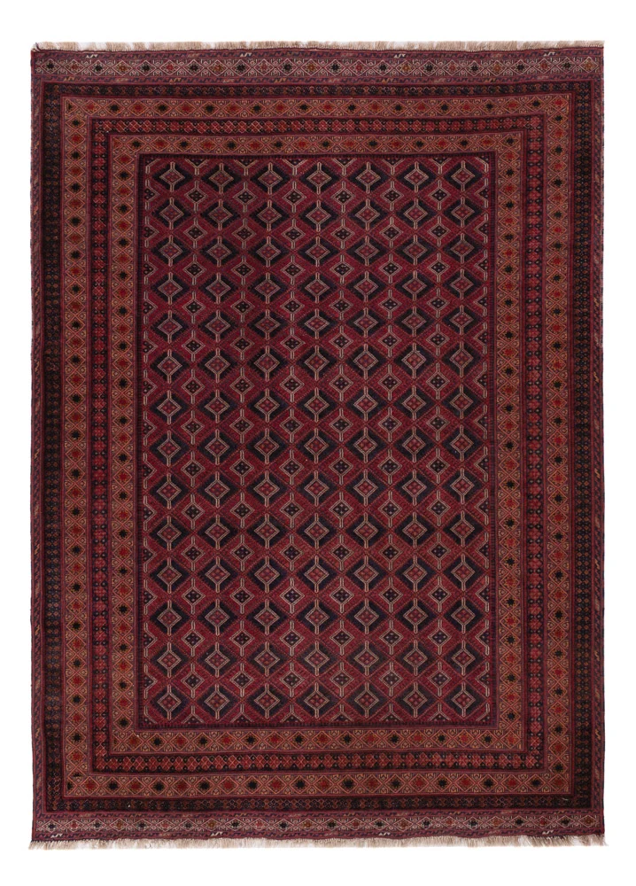 Kelimteppe - Orientalsk - 213 x 150 cm - mørk rød