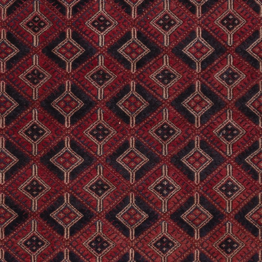 Kelimteppe - Orientalsk - 213 x 150 cm - mørk rød
