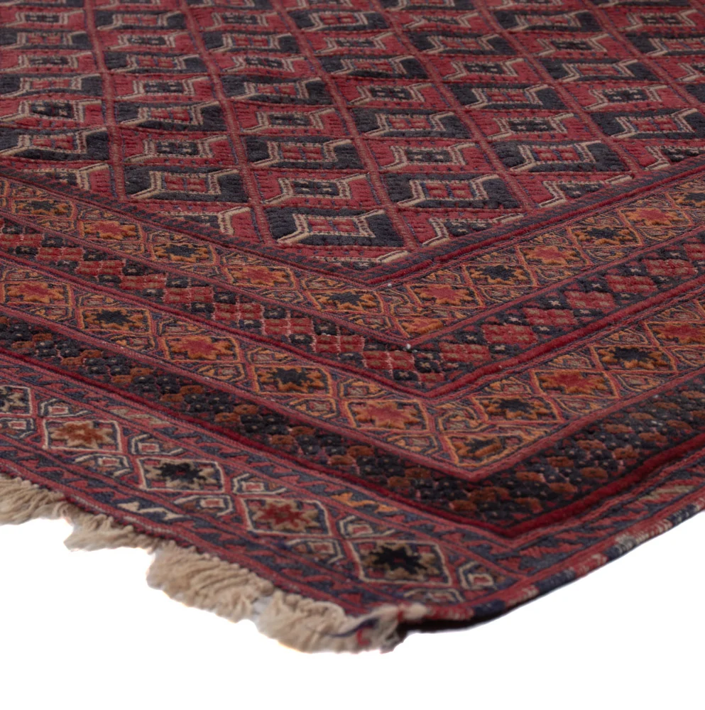 Kelimteppe - Orientalsk - 213 x 150 cm - mørk rød