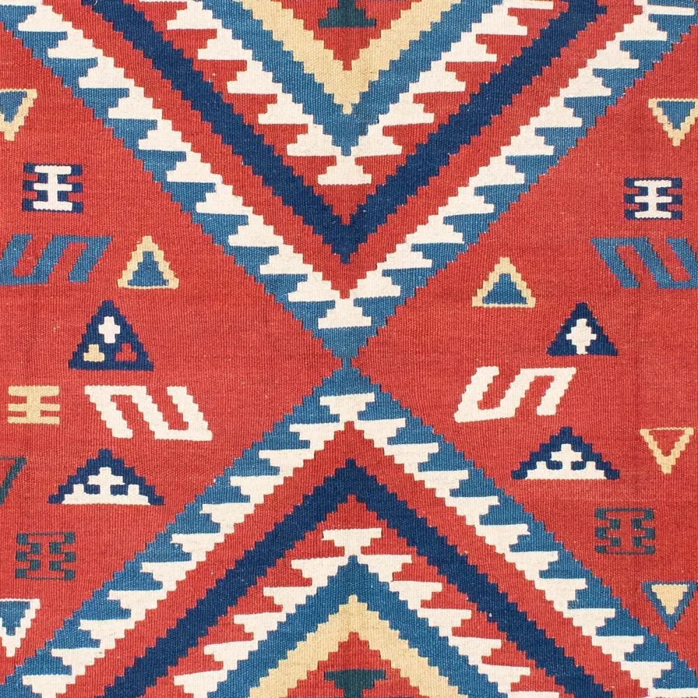 Kelimteppe - Orientalsk - 213 x 160 cm - rød