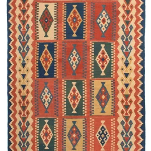 Kelimteppe - Orientalsk - 215 x 163 cm - flerfarget