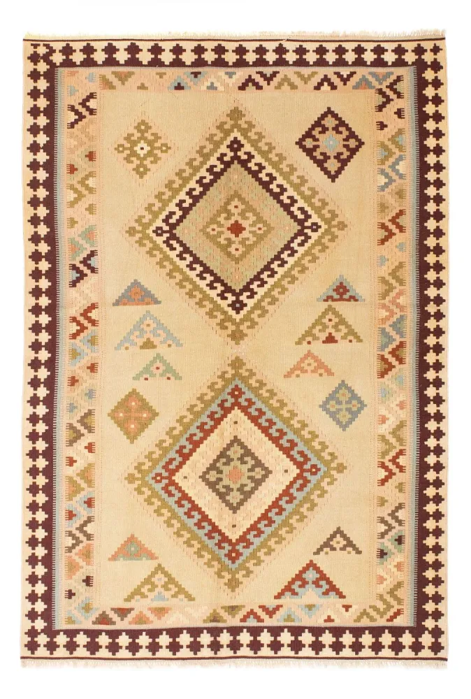 Kelimteppe - Orientalsk - 216 x 150 cm - lys beige