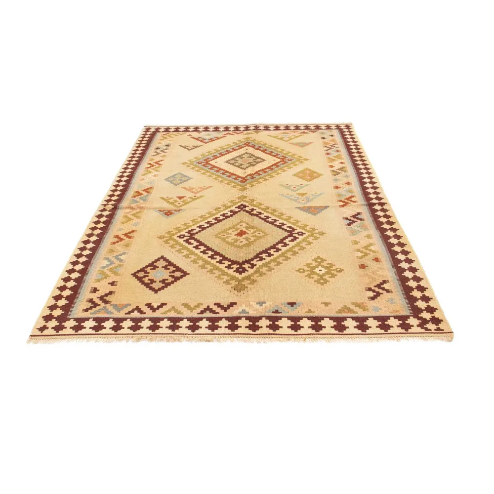 Kelimteppe - Orientalsk - 216 x 150 cm - lys beige