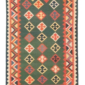 Kelimteppe - Orientalsk - 217 x 148 cm - grønn