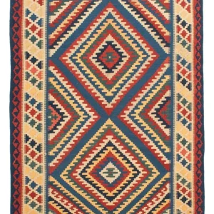 Kelimteppe - Orientalsk - 217 x 153 cm - flerfarget