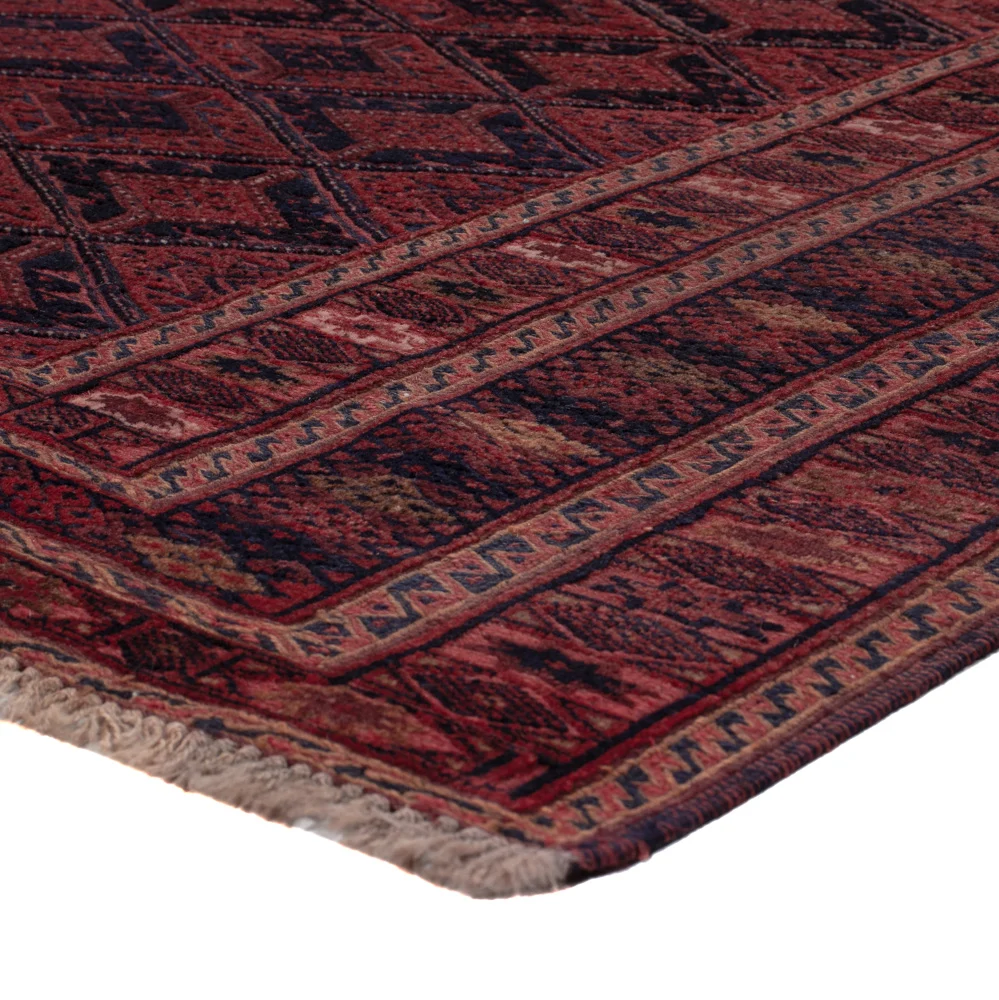 Kelimteppe - Orientalsk - 221 x 146 cm - mørk rød
