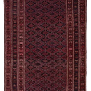 Kelimteppe - Orientalsk - 221 x 146 cm - mørk rød