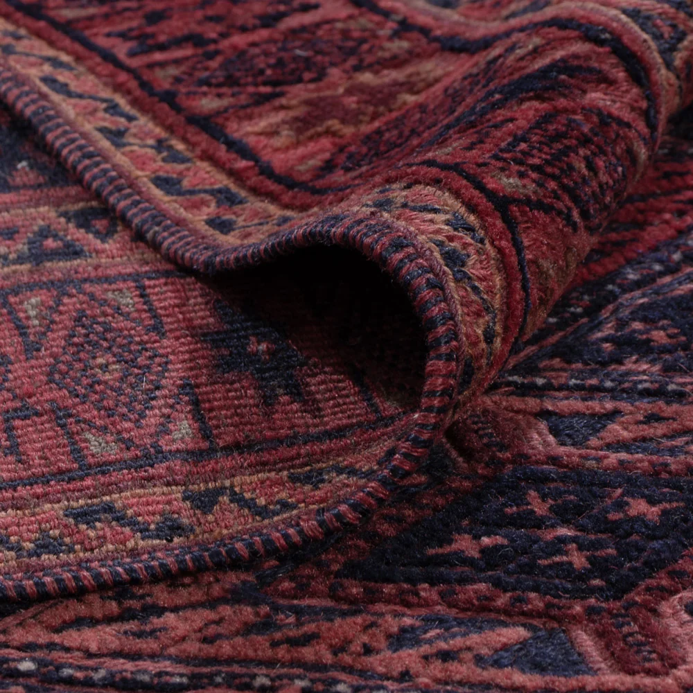 Kelimteppe - Orientalsk - 221 x 146 cm - mørk rød