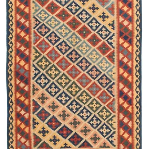 Kelimteppe - Orientalsk - 221 x 164 cm - flerfarget