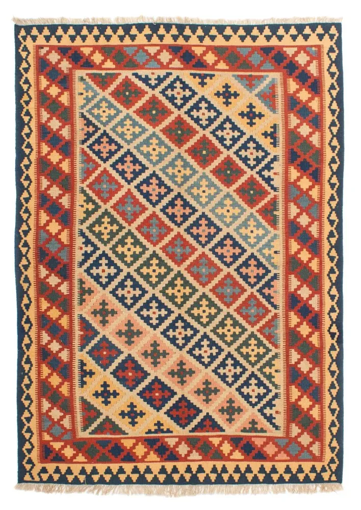 Kelimteppe - Orientalsk - 221 x 164 cm - flerfarget