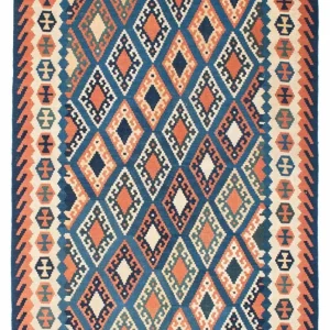 Kelimteppe - Orientalsk - 222 x 158 cm - blå