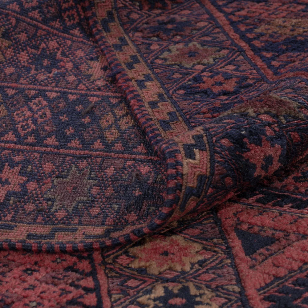 Kelimteppe - Orientalsk - 224 x 158 cm - mørk rød