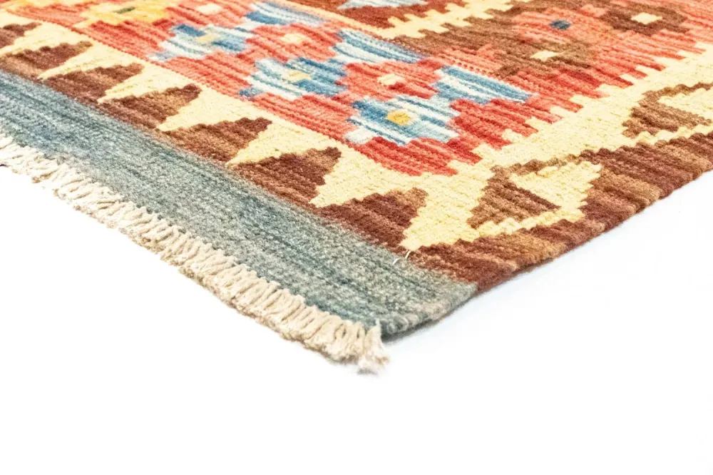 Kelimteppe - Orientalsk - 229 x 174 cm - oransje