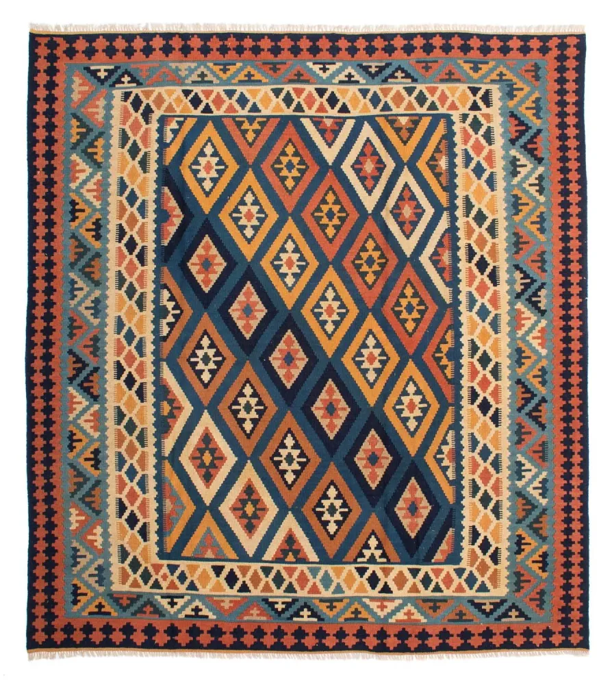 Kelimteppe - Orientalsk - 230 x 212 cm - flerfarget