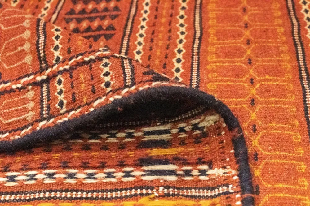 Kelimteppe - Orientalsk - 232 x 173 cm - oransje
