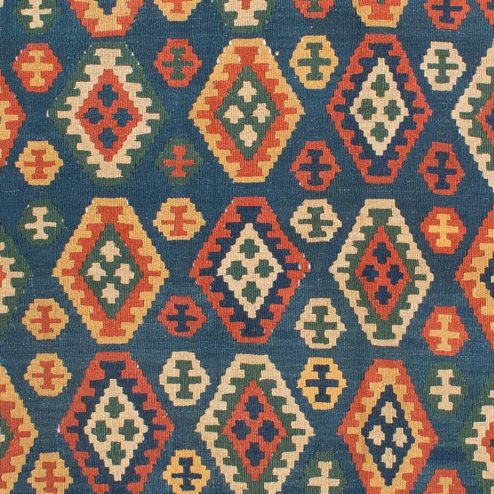 Kelimteppe - Orientalsk - 232 x 194 cm - blå