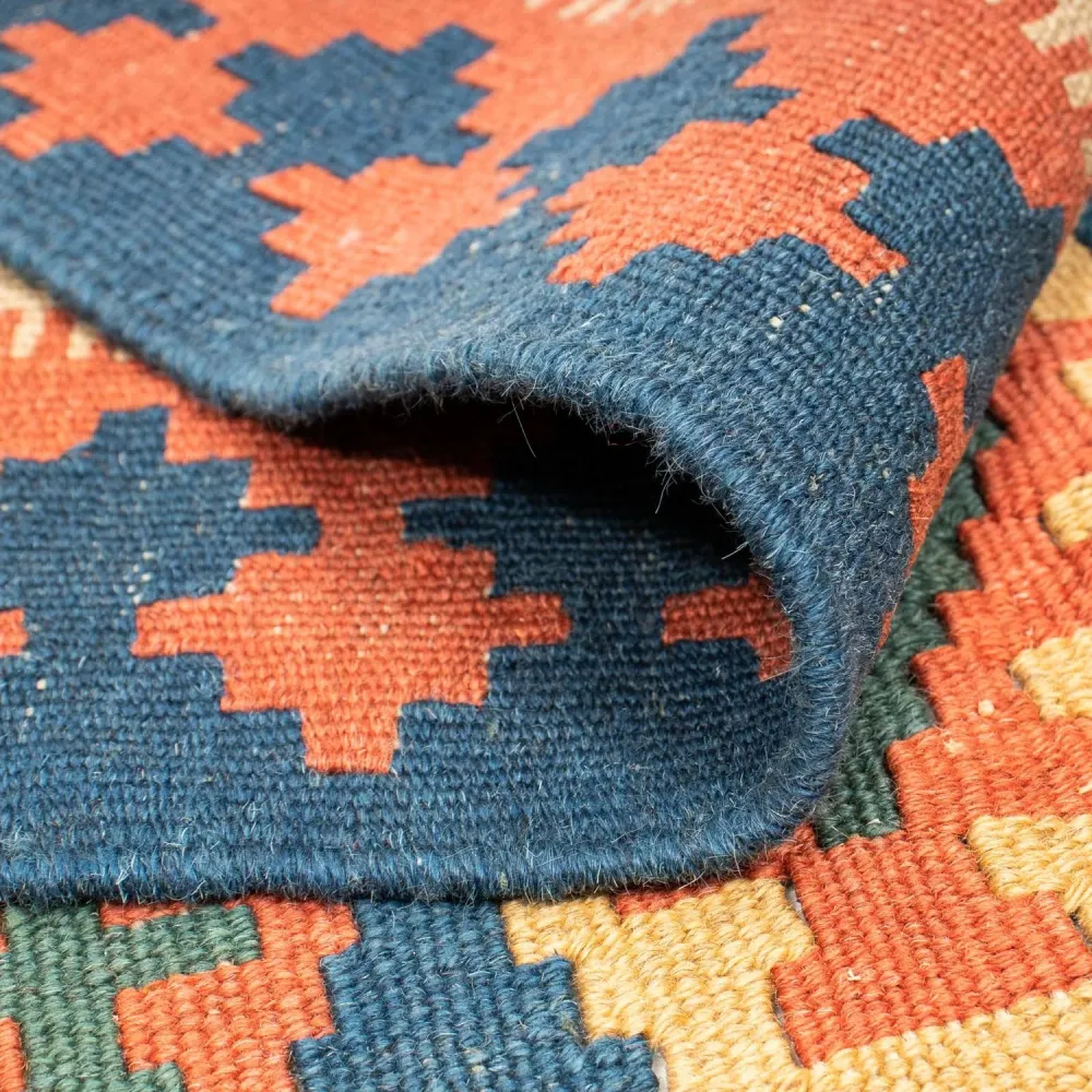 Kelimteppe - Orientalsk - 232 x 194 cm - blå